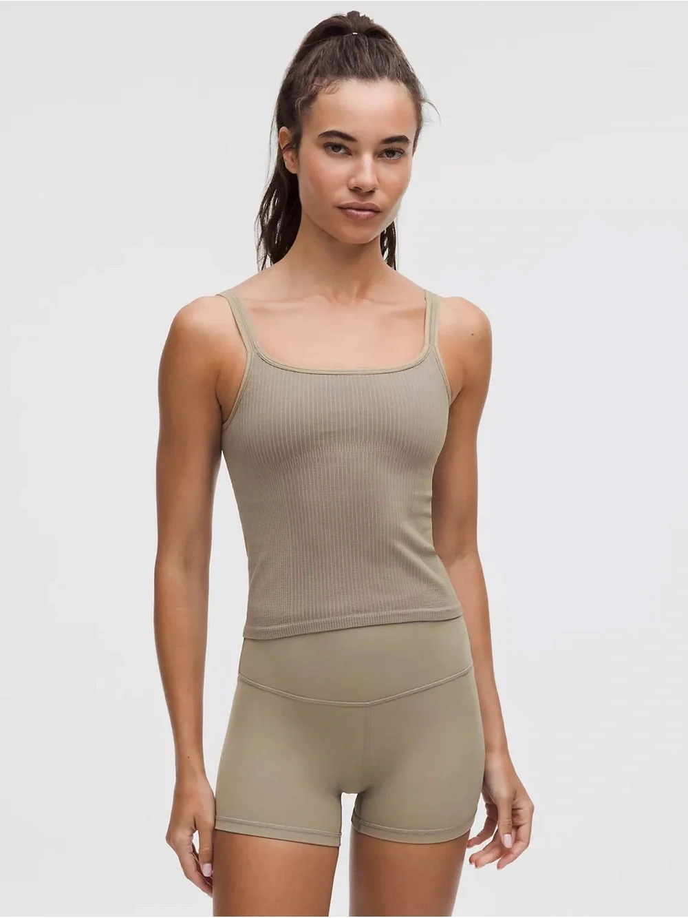 lululemon athletica Ebb to Street Scoop-Neck Cropped Tank - Picture 1 of 4